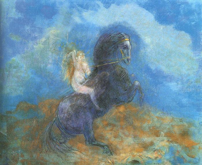 Odilon Redon The Valkyrie Norge oil painting art